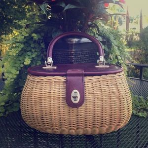 Loredona Wicker Basket Purse